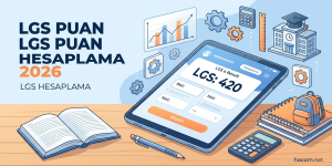 LGS Puan Hesaplama 2026 | Net, Puan ve Yüzdelik Dilim Hesapla