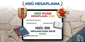 MSÜ Puan Hesaplama 2026 | Net Gir MSÜ Puanını Hesapla