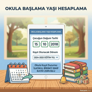 Okula Başlama Yaşı Hesaplama 2026 | Ay Hesabı ve Kayıt Şartları
