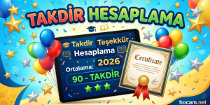 Takdir Teşekkür Hesaplama 2026 | Belge Alır mıyım Hesapla
