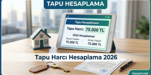 Tapu Harcı Hesaplama 2026 | 492 Sayılı Harçlar Kanunu | Döner Sermaye