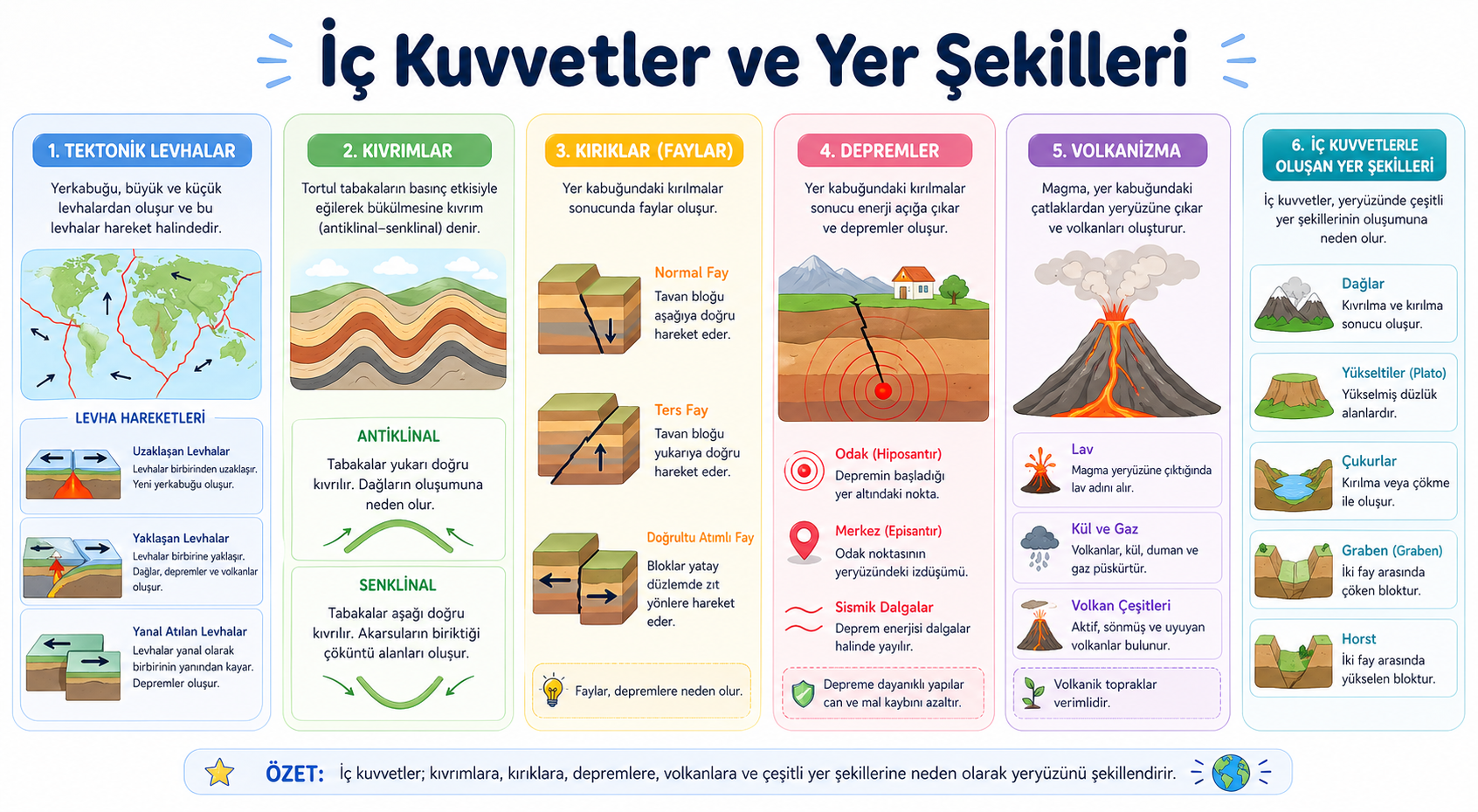 İç Kuvvetler ve Yer Şekilleri