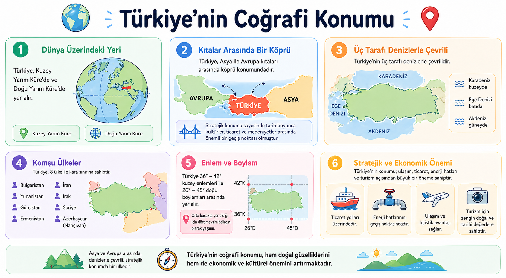 Türkiye'nin Coğrafi Konumu
